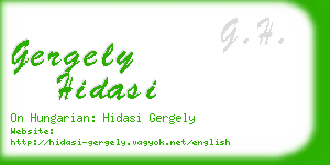 gergely hidasi business card